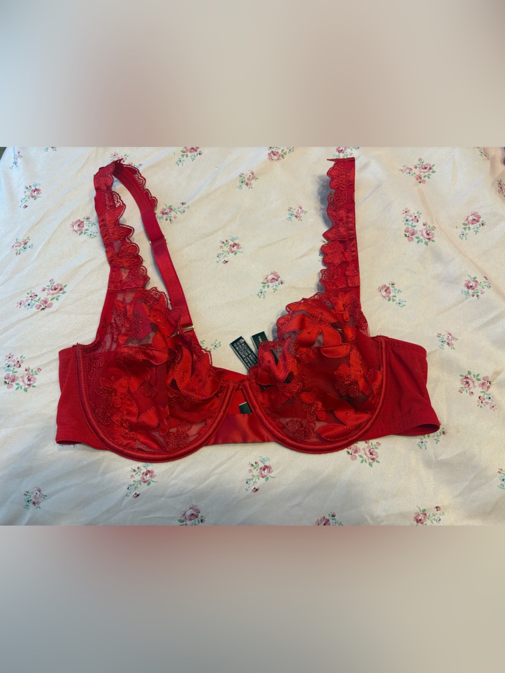 Victoria's Secret Red Lace Underwire Bra